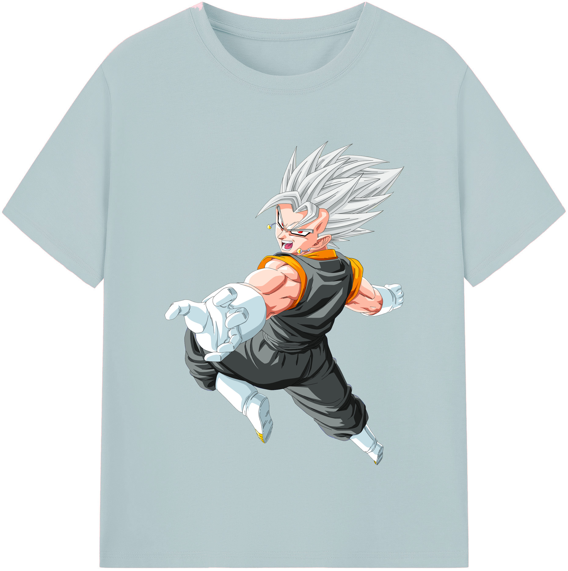 （画像用） ドラゴンボール ベジータ四世（Bejīta Yonsei）DRAGON BALL Vegeta IV 綿100％半袖Tシャツ（フロントプリント）